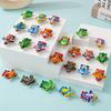 12Pcs Random Cartoon Colored Shell Planes Children Cute Plastic Pull Back Toys Kids Mini Plane Model Toy Gifts