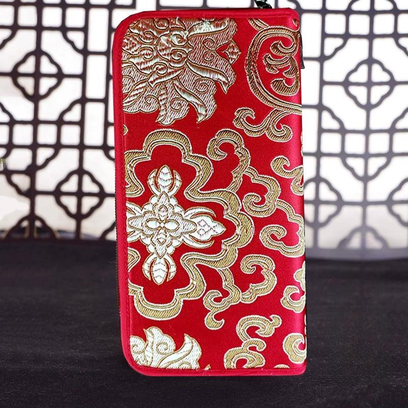 Китайский характерный подарок: Кошелек Yunjin, этническая вышивка ручной работы, подарок на день рождения для матери, праздничный подарок, женский кошелек