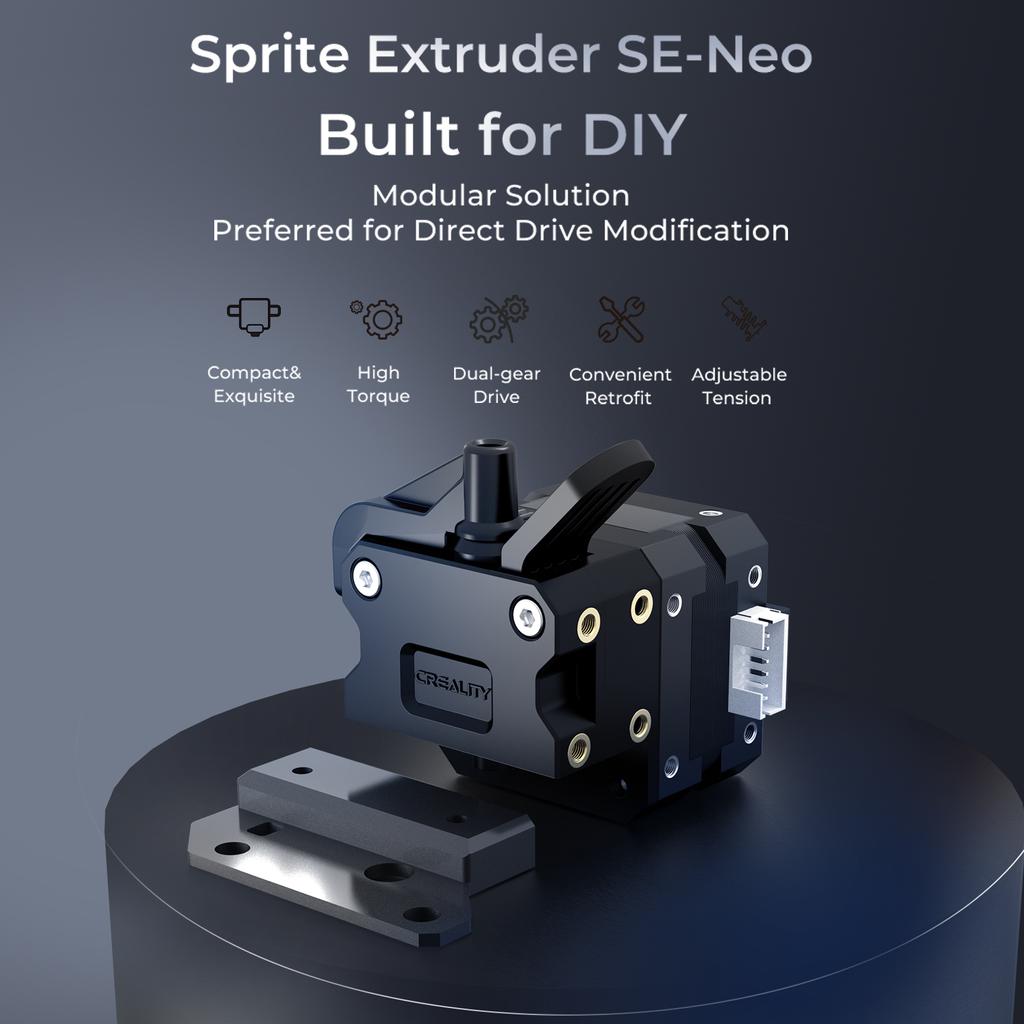 Экструдер CREALITY Sprite Экструдер SE-Neo Двухшестеренный привод Поддержка высокого крутящего момента и плавной подачи