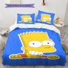 Bart Pattern Bedding Home Decoration Birthday Gift ( 1 duvet cover + 2 pillowcase, without core),fan merchandise.