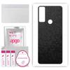 apgo Защитная наклейка-скин для задней панели, совместимая с TCL 20 SE, Пленка-обертка, Фольга, Винил - Узор Черные соты