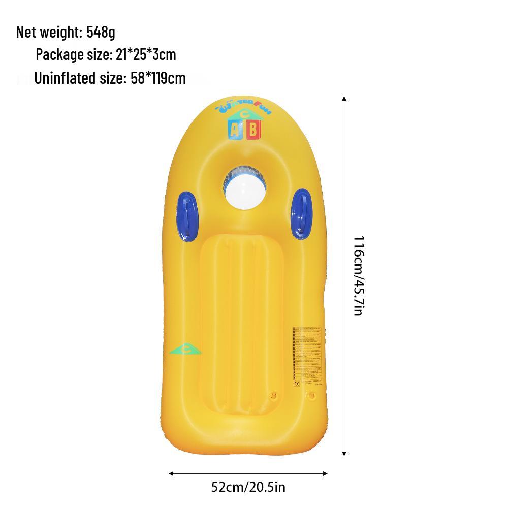 Детская утолщенная надувная доска для серфинга из ПВХ для активного отдыха на воде