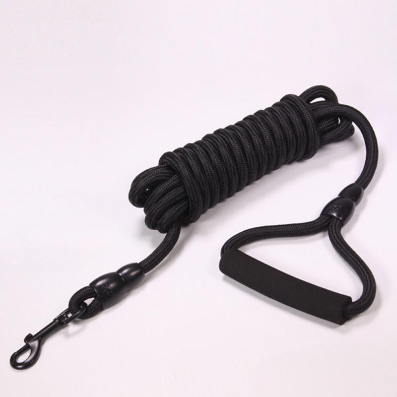 Поводок для домашних собак, нейлоновый длинный поводок для отслеживания, круглая веревка для собак, тренировочный поводок для прогулок на открытом воздухе, поводок для маленьких, средних и больших собак 5 м/10 м