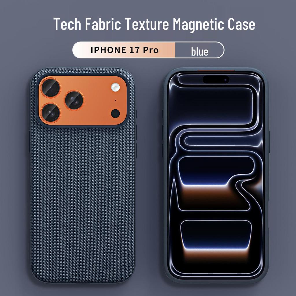 Apple 17 Pro Max Official Fabric Case | Tech Texture | iPhone 16 Magnetic | Drop Protection