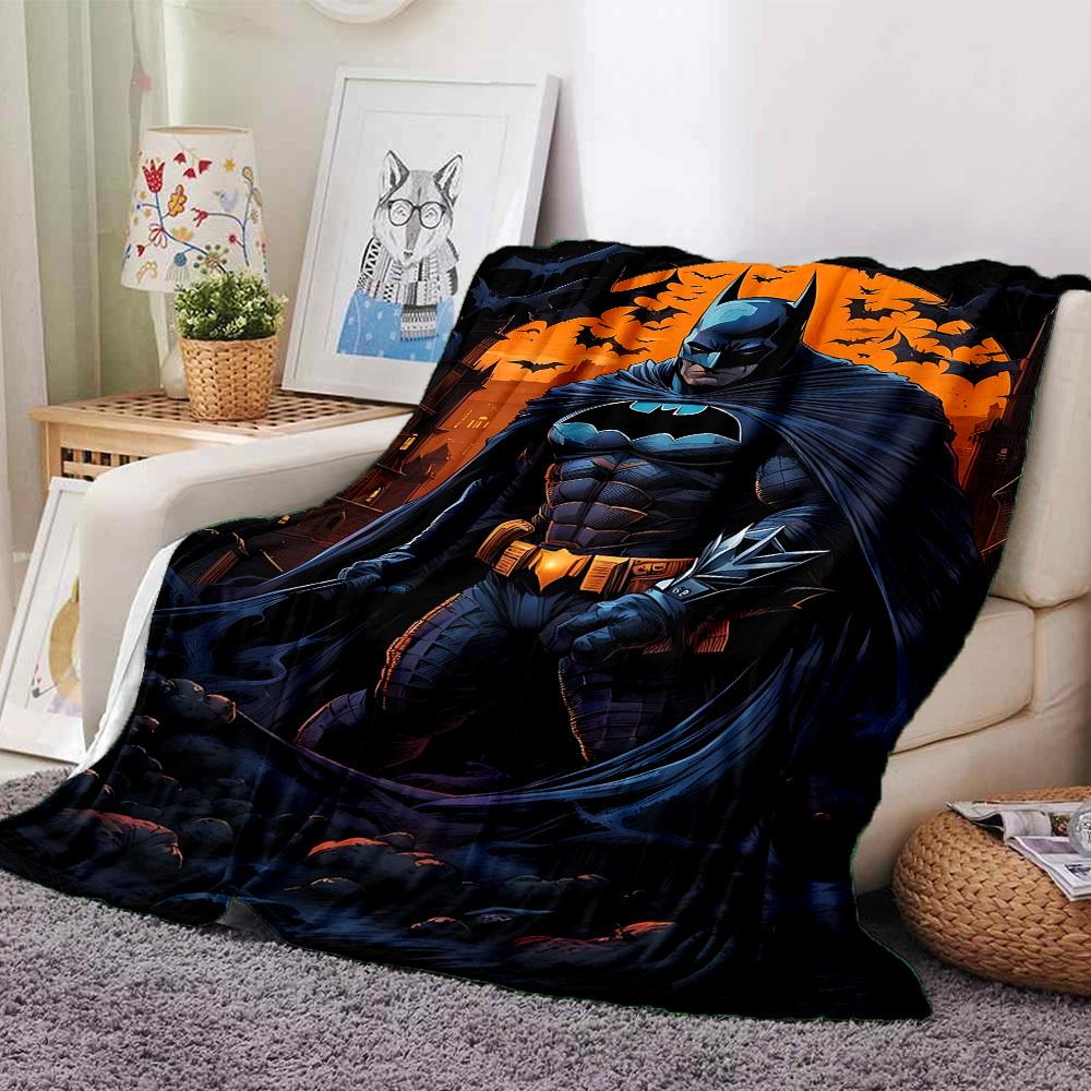 1pc Batman, Gotham Flannel Blanket Soft Warm Throw for Home, Office, Travel, All-Season Cozy Bedding GiftL1180