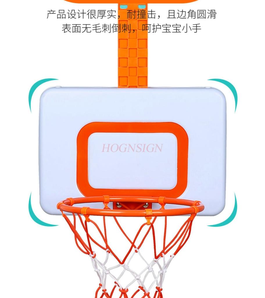 Children'S Basketball Rack Household Use No Punching Adjustable Indoor Hanging Door Baby Shooting Frame Basket Toy