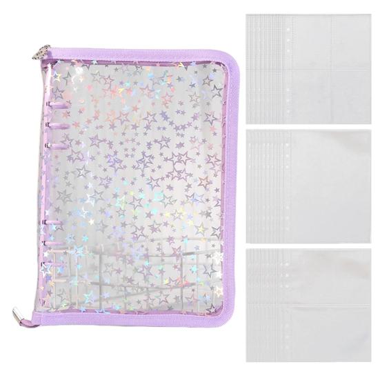 Органайзер для наклеек, папка-регистратор, А5, книжная оболочка с отрывными листами, блестящая обложка, регулируемый дизайн, многоразовая книга-наклейка, держатель для альбома, дисплей для хранения книг