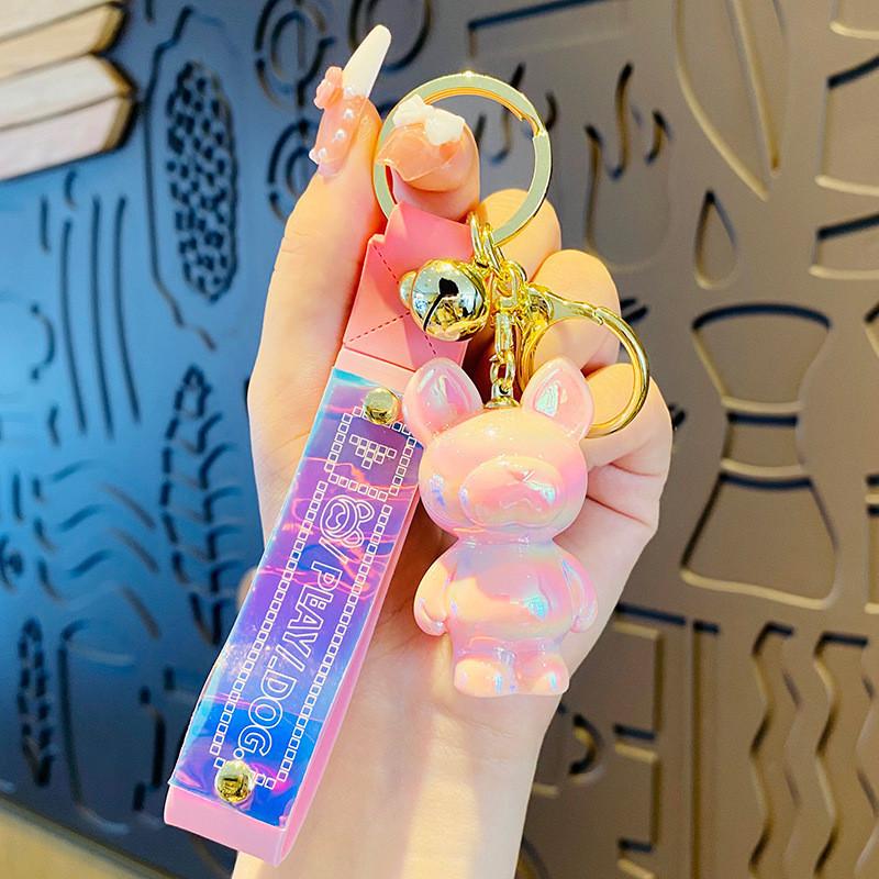 Adorable Color-changing Chameleon Bear Keychain Cute Resin Cartoon Gift For Kids And Adults