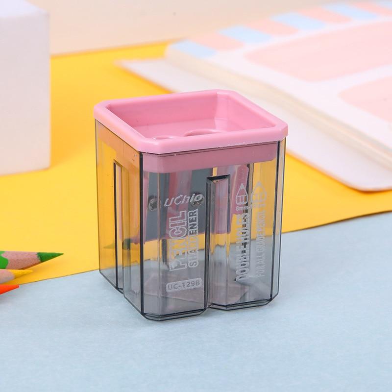 1pc Creative Pencil Sharpeners Ins Korean Fashion Geometry Style Morandi Color Sharpener Back To School Office Accessories