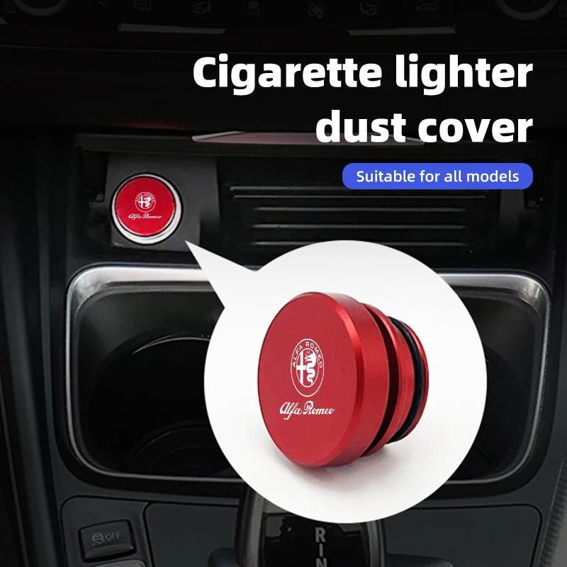 Alloy Car Cigarette Lighter Plug Button Cap Dust Cover Socket For Alfa Romeo Giulietta GT 159 147 156 Mito Brera Giulia SpiderZL8