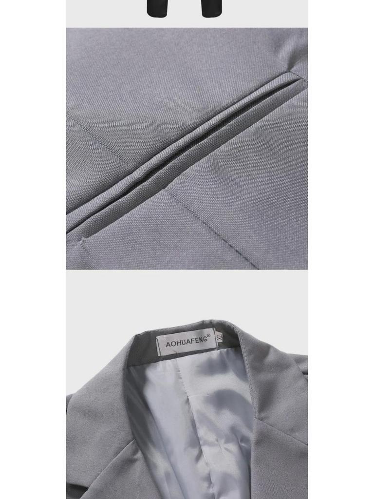 Мужские повседневные костюмы весна-осень: Популярный комплект из двух частей для молодых людей, жениха и шафера