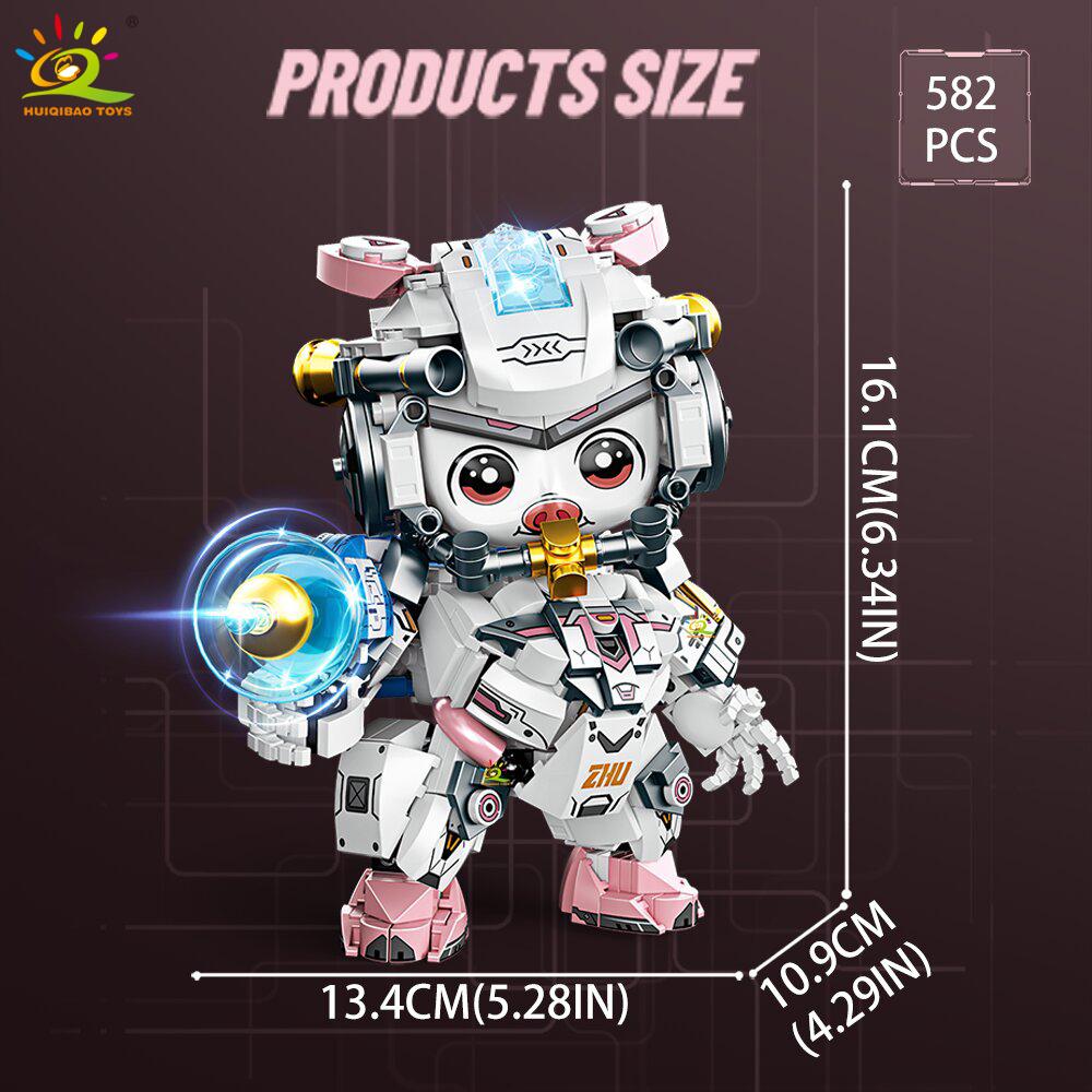 Moc Mouse Snake Sheep Monkey Model Building Block Animal Series Brick Construction Toy Children Desk Home Decoration