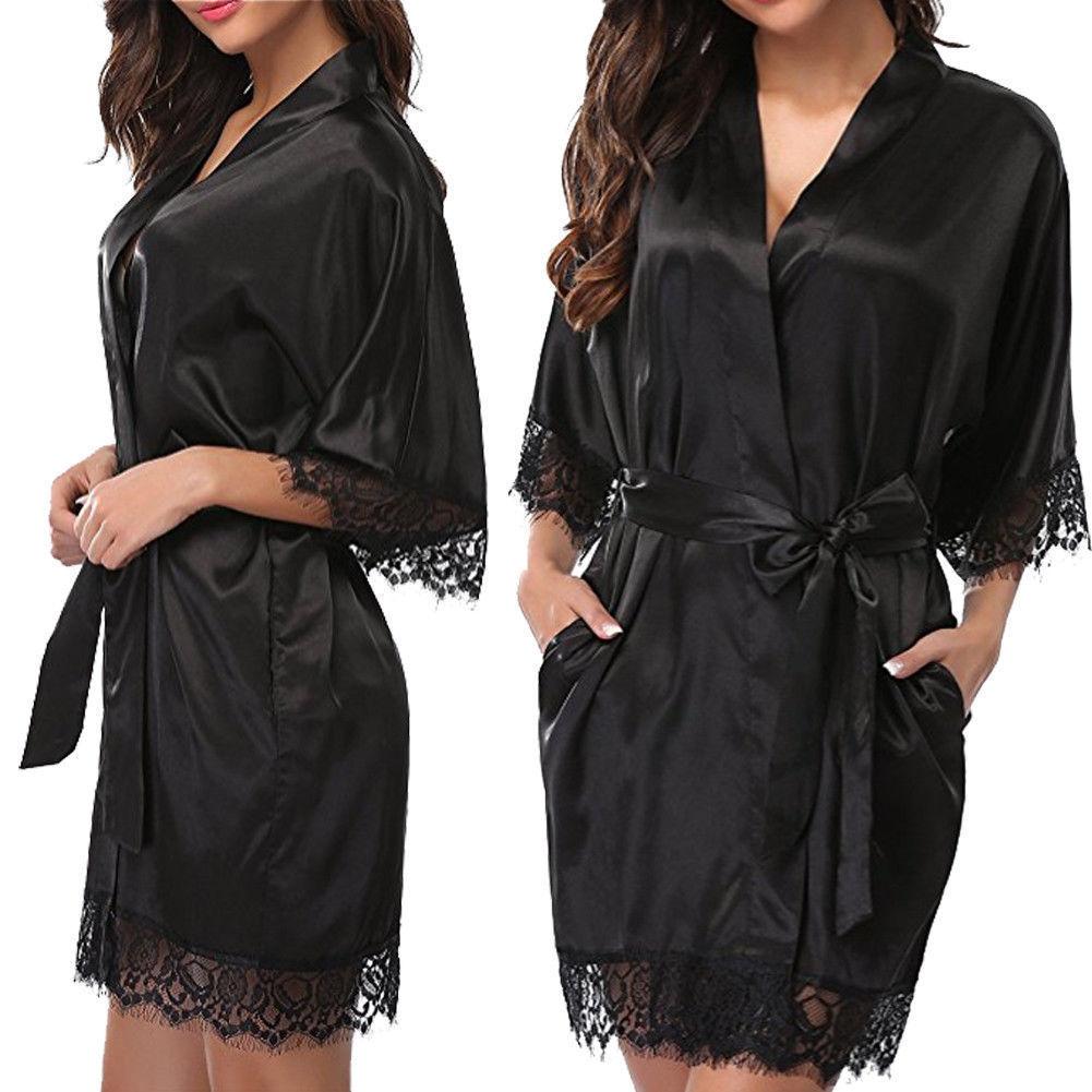 Women's Spring and Summer Nightgown Sexy Imitation Ice Silk  Nightgown Erotic Lingerie Soft and Comfortable Homewear