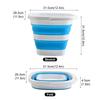 Collapsible Bucket Bathroom Dirty Clothes Storage Bucket Laundry Baskets Portable Fruit Vegetable Storage Organizer Buckets New