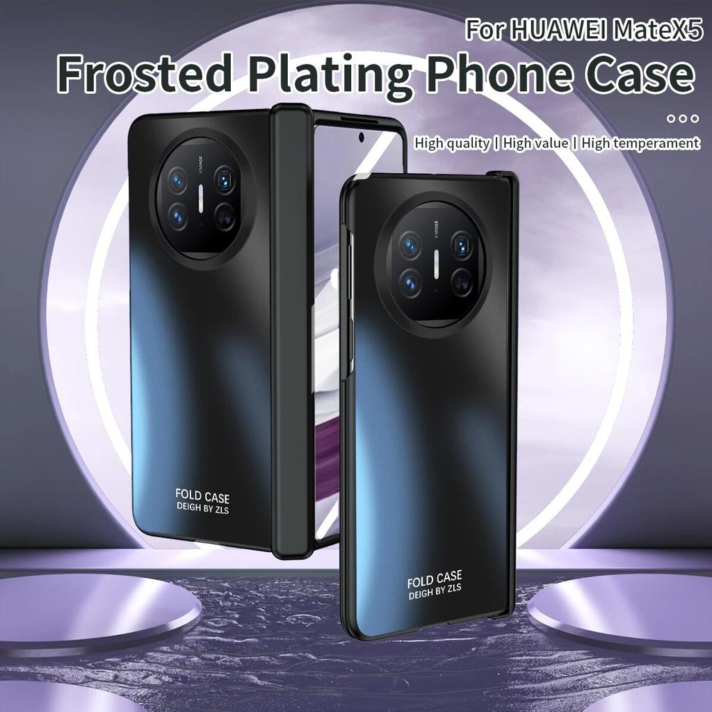Роскошный чехол со стеклянной пленкой на переднем экране для Huawei Mate X5, чехол для Huawei Mate X5, шарнирный чехол, противоударный защитный чехол