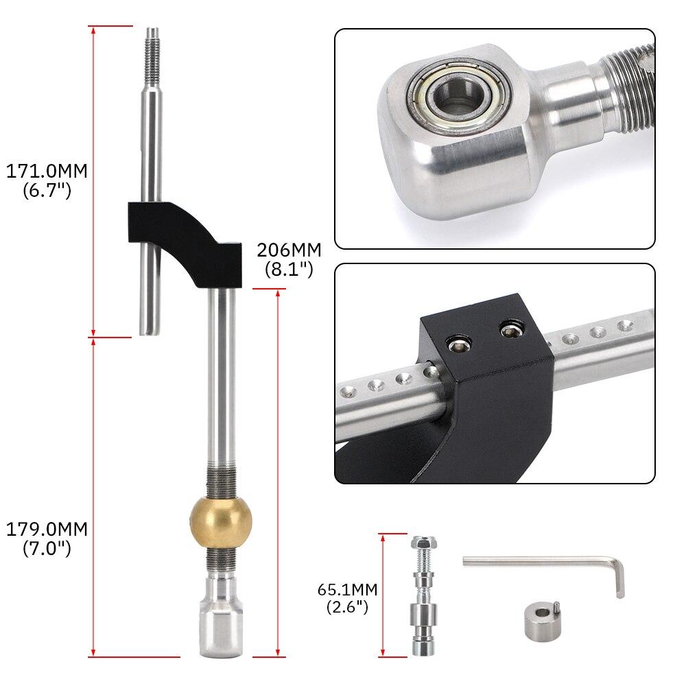 Регулируемая высота 4 дюйма/102 мм, удлиненная короткая коробка передач с двойным изгибом 10*1,5 мм для Honda Civic CRX Acura Intergra 88-00