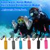 Scuba Diving Underwater Shaker with Clip Aluminum Alloy Underwater Communication Device Noise Maker