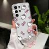 Чехол-цепочка Sanrio Hello Kitty для Xiaomi Redmi Note 15 Pro 5G 15C 15 14C 13C Note 14 13 12 Pro Plus A7 Pro 5G Милый прозрачный чехол