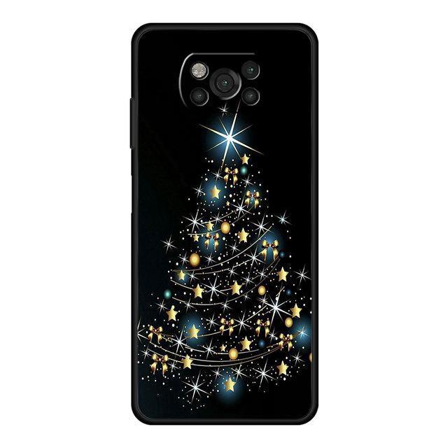 Чехол для телефона Xiaomi Poco X3 X4 Nfc M3 M4 Pro F3 F4 Gt F1 для Mi 12 11t 10t 9t 11 Note 10 Lite Shell Merry Christmas Tree Deer