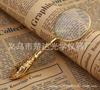 Russian Style 5X Gold Glass Lens Flower Handle High-grade Reading Magnifying Glass Embossed Handle