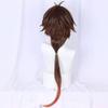 HAIRJOY Синтетический парик Косплей парик по Genshin Impact Чжун Ли Омбре Коричневый Длинный Прямой Загнутый вверх Косплей парик Чжун Ли Розовая сетка