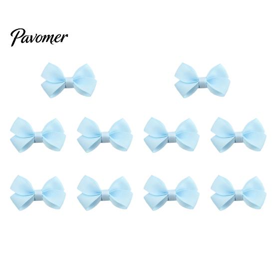 Soft Ribbon Hair Pins for Babies 10Pcs Baby Clips, Bows, Fully Covered Barrette Grosgrain Clip Toddler Bow Clips Girls Infants & Toddlers, No Tugging