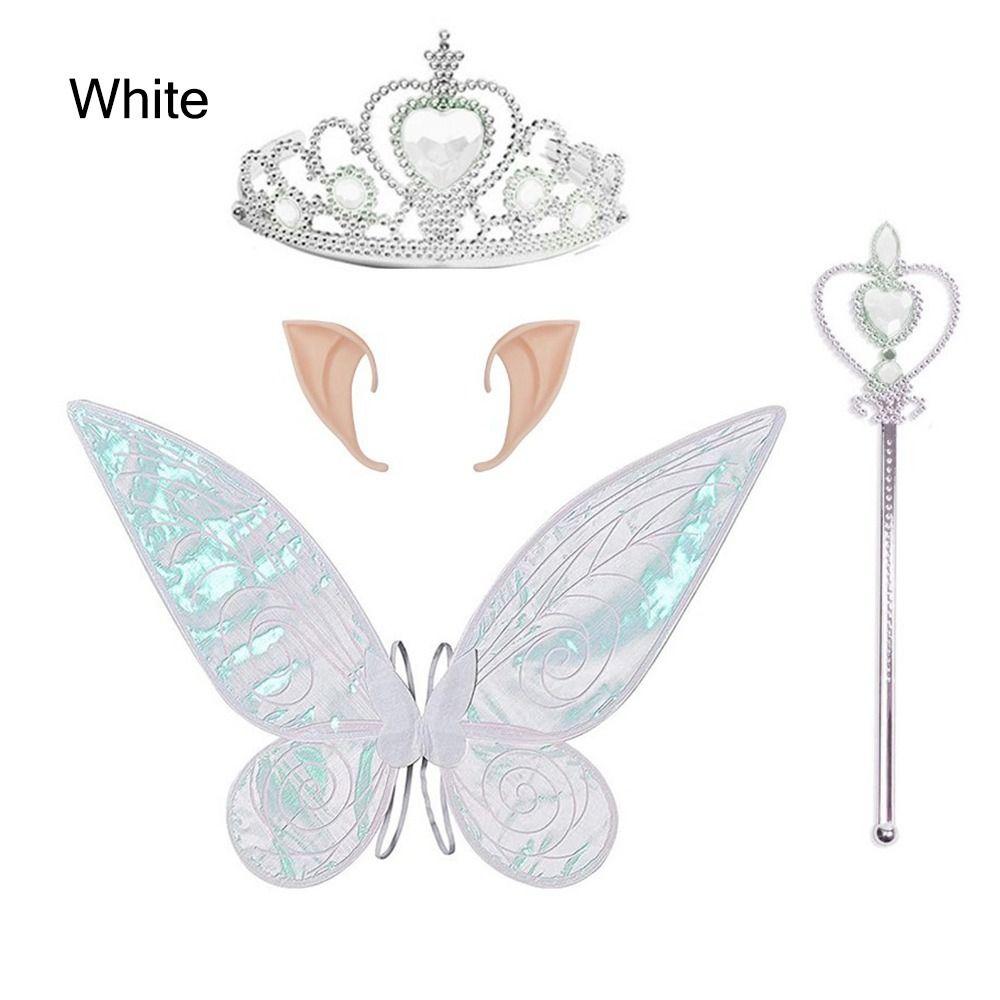 Sparkle Dress Up Props Set Princess Angel Wings with Crown Elf Ears  Costume Cosplay