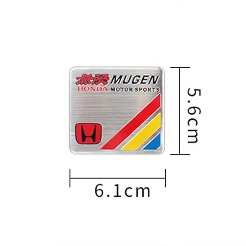 hbdf4 Car Logo Aluminum Label Stickers Decorative Accessories For Honda Civic Fit Jazz Accord Pilot CRV Odyssey Passport City Shuttle