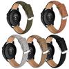 22mm Top Layer Genuine Cow Leather Strap for Huawei Watch GT 5 Pro/5/4 46mm/Samsung Galaxy Watch3 45mm Quick Release Watch Band