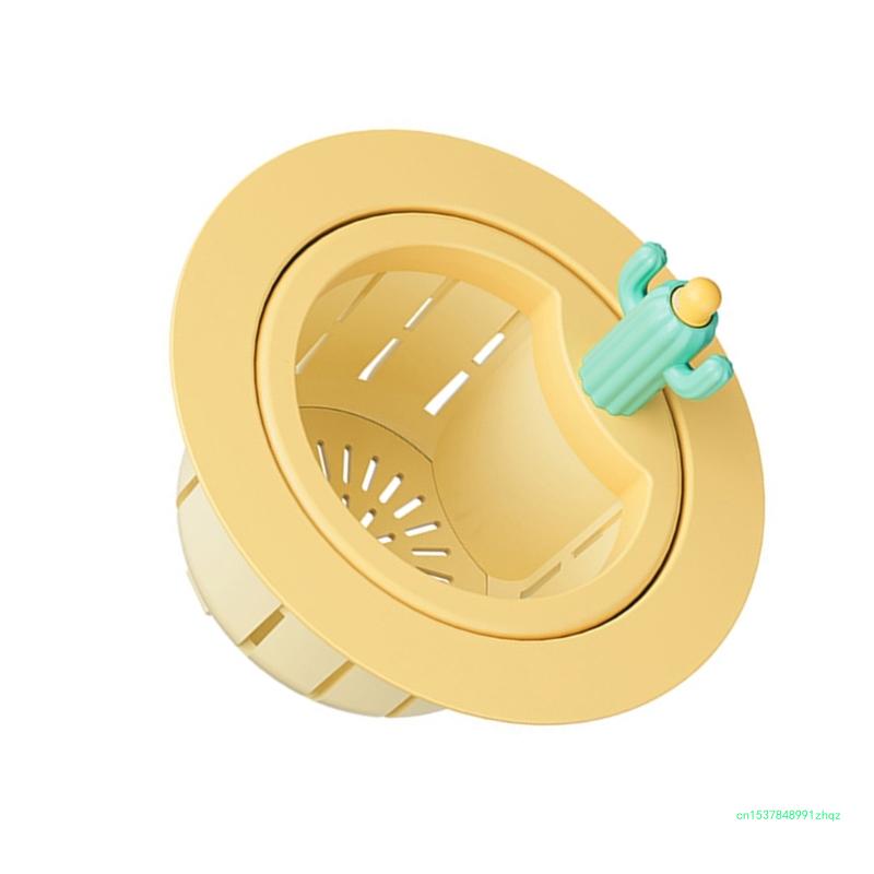 Инновационный кактус Кухонный фильтр для отходов Пресс-релиз Сливная корзина Многофункциональная Зеленый кактус Сетка для фильтра раковины