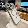 Camera Lens Protection Stand Case For iPhone 17 11 12 13 16  Pro Max Air 15 16 Plus For Magsafe Magnetic Transparent Phone Cover