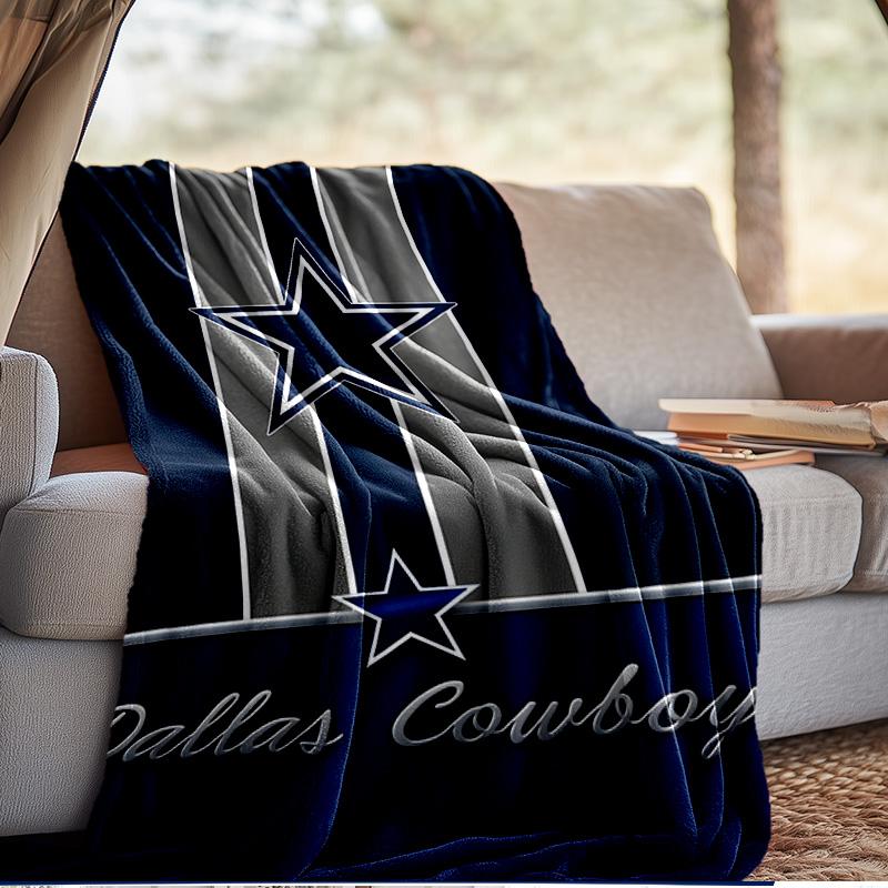 American Flag Cowboys Blanket Outdoor Flannel Blanket for Camping, Hiking, Garden Parties, Picnic Essentials,gift for family and friends