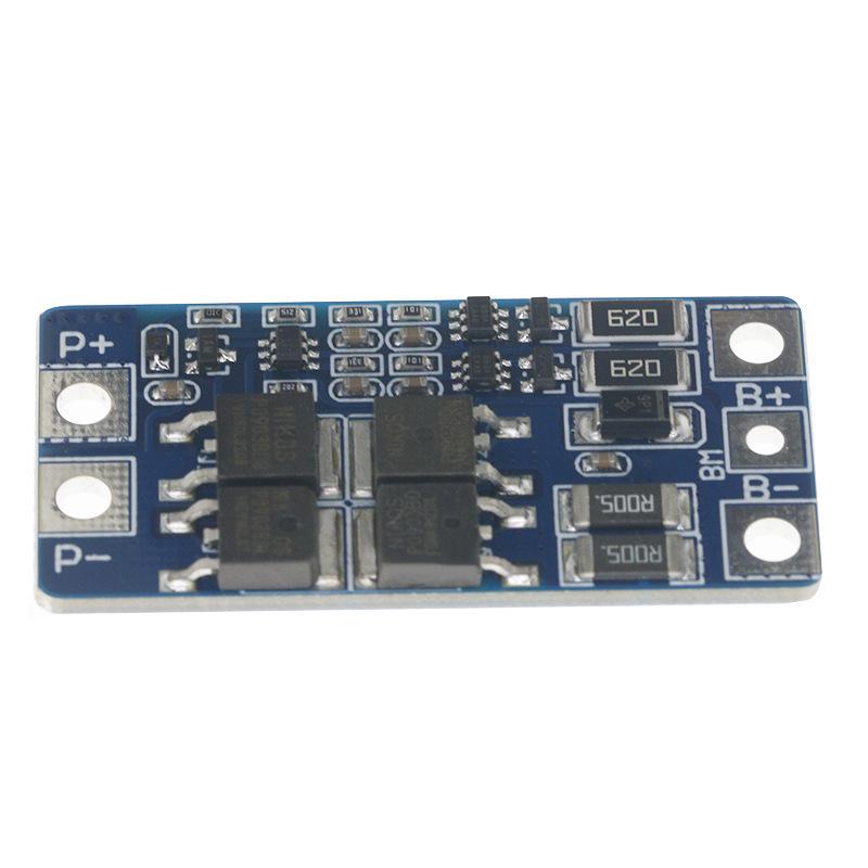 2S 7.4V Lithium Battery Protection Board with 8.4V Balancing, Overcharge/Overdischarge Protection, 10A Current.