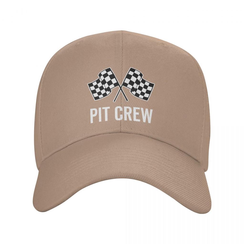 Custom Race Car Pit Crew Checkered Flag Baseball Cap Outdoor Unisex Women's Adjustable Racing Sport Dad Hat Spring Snapback Caps