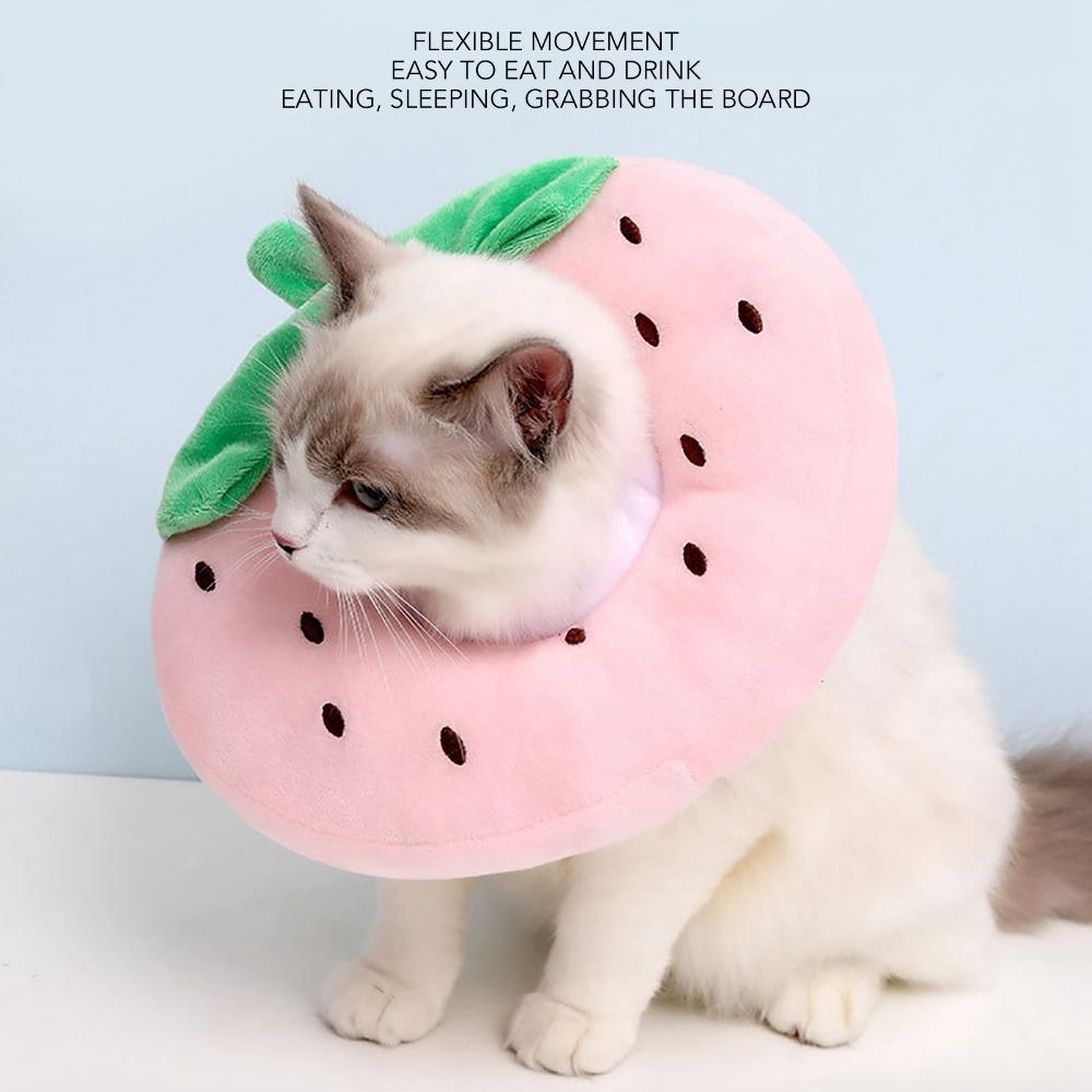 Fruit Pattern Recovery Collar Soft and Comfortable Pet Cone Collar for Cats Kittens Pets