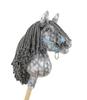 Hobby Horse Medium Premium Stick Horse Dapple Gray with Gray Mane A4