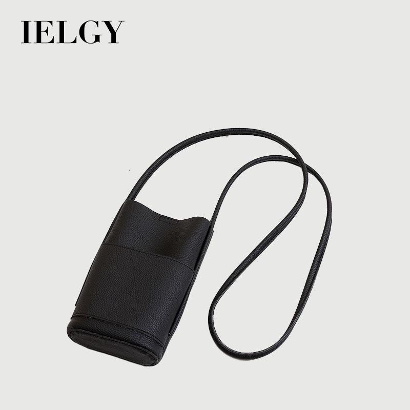 IELGY Мягкая кожаная сумка для мобильного телефона через плечо, универсальная, для прогулок, покупок, мини-сумка