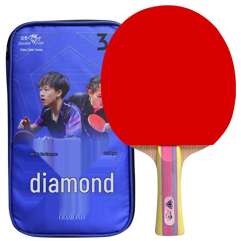 Ракетка для настольного тенниса Double Fish Diamond Series 1-звездная для хватки шейкхенд