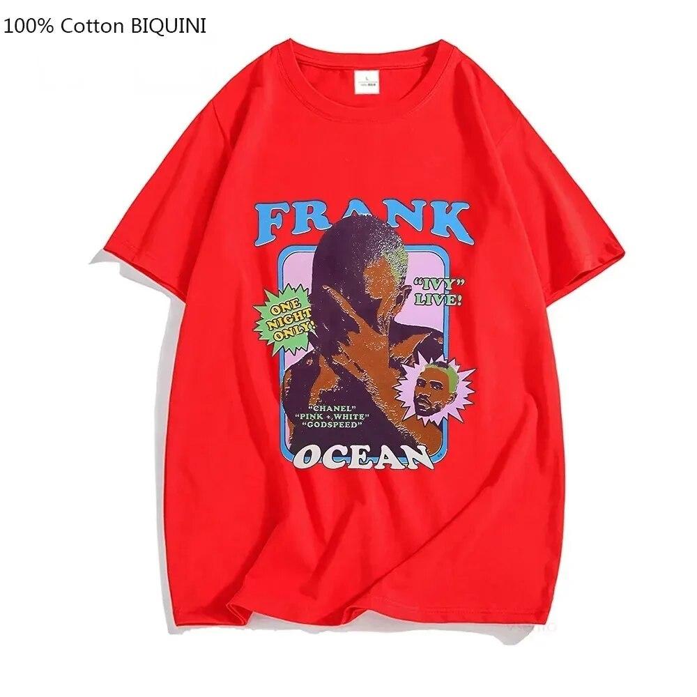 Красивая эстетичная футболка унисекс, футболка Frank O-Ocean Blonde Blues Music, хлопковая футболка высокого качества, топ с граффити High Street