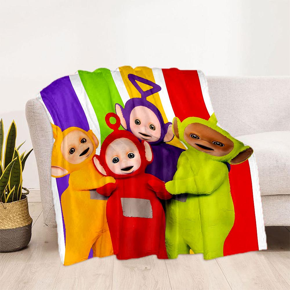 Teletubbies Adventure Blanket Warmthful Decor Perfect for Couch Office Picnics for All Occasions Digital Print