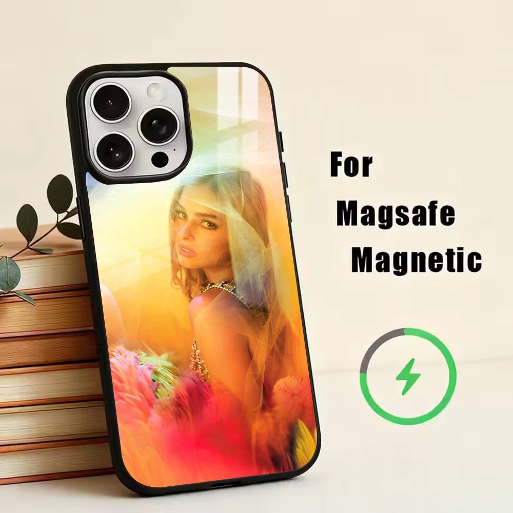 Чехол для телефона Addison Rae для iPhone 17, 16, 15, 14, 13, 12, 11 Plus, Pro, магнитный с Magsafe, беспроводная зарядка