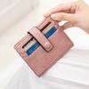 New Fashion Card Bag, Women's Multi-card Position, Simple Solid Color Card Cover, Light and Versatile, Short Small Wallet.