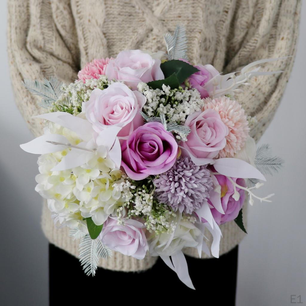 Великолепный свадебный букет невесты ручной держатель цветок цветочный декор