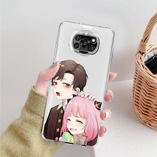SPY X FAMLY прозрачный чехол для Xiaomi Mi Poco X3 NFC M3 Pro F3 F1 11 Lite 12 Redmi Note 10 9S 8 7 9 мягкий чехол для телефона