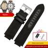 Спортивный холщовый ремешок для часов с кожаной подкладкой Для TIMEX T2N720 T2N721 TW2R55500 24*16 мм Армейский зеленый коричневый Мужской ремешок для часов Браслет