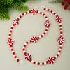 Рождественская конфетная гирлянда Пластиковая гирлянда из мятных конфет-бусин для рождественской елки, венка, камина, праздничные принадлежности для вечеринки