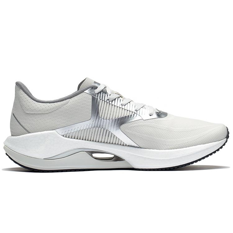 Li Ning Super Light 20 Универсальные Износостойкие Дышащие Низкие Повседневные Беговые Кроссовки Мужские Серый Серебристый ARBT001-3