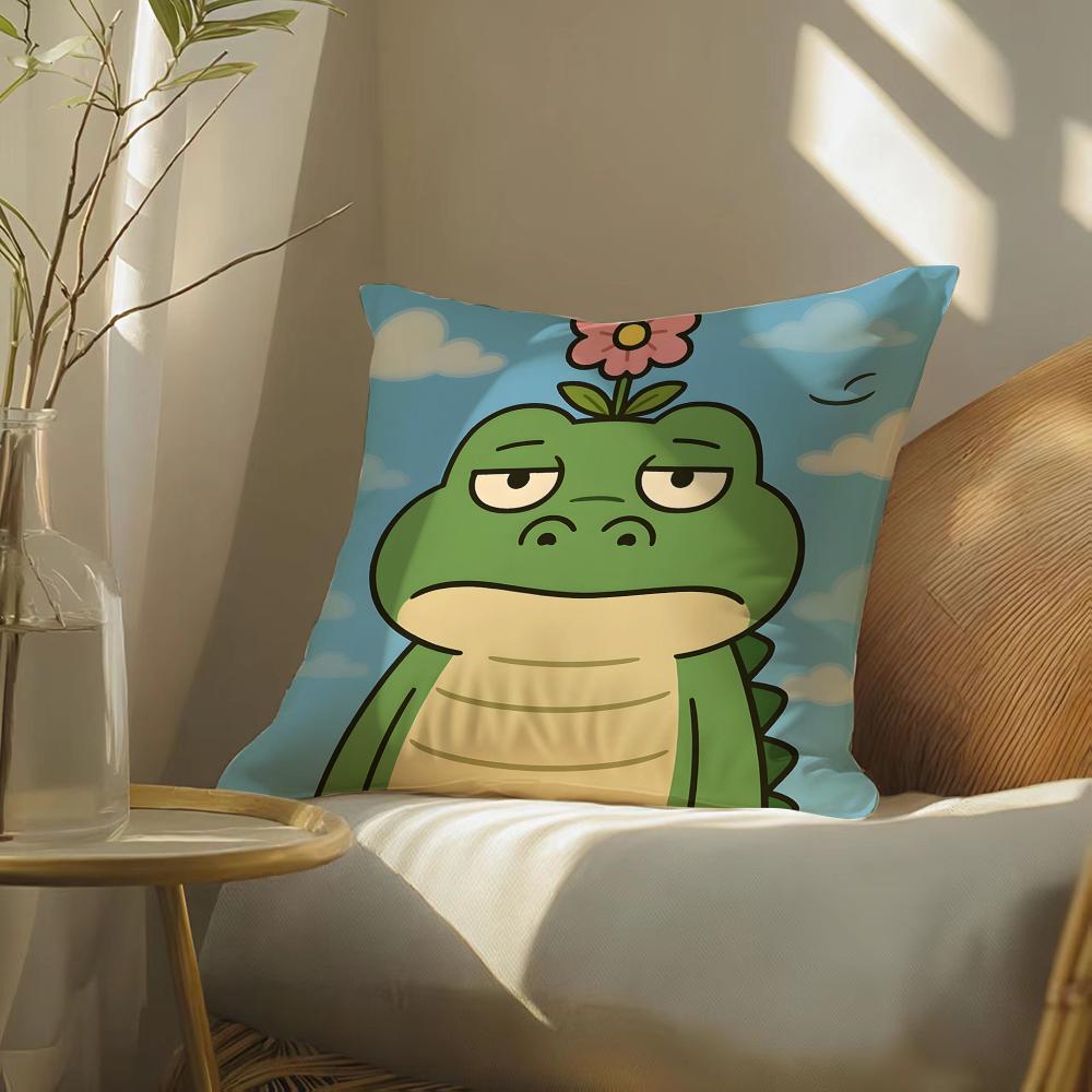 Surprised cat funny party pattern Cushion Cover DoubleSided Plush Sofa Cushion Covers Organic Breathable Invisible Zipper