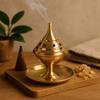 Incense Burner, Polished Brass 5cm Small