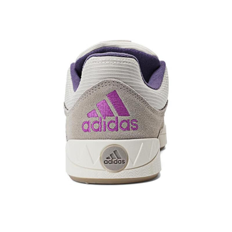 Adidas Originals Adimatic Comfortable Versatile Low-Top Lifestyle Casual Shoes Unisex Casual Shoes Gray White Purple IH3266